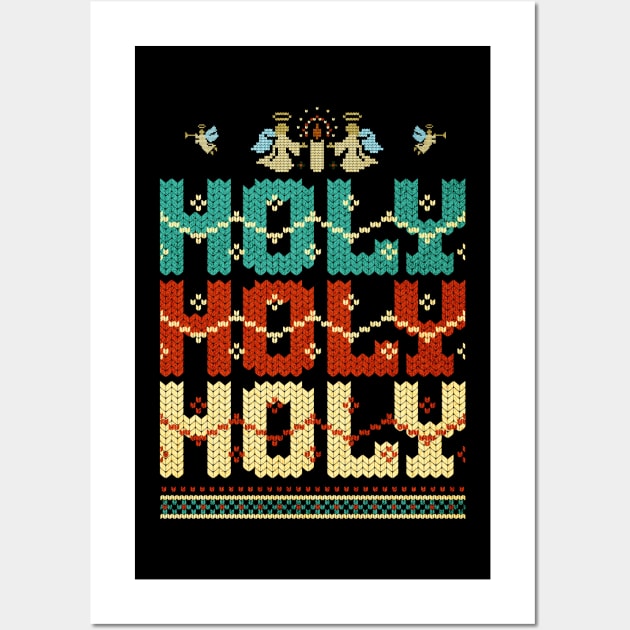 Holy Holy Holy Ugly Christmas Sweater Wall Art by Church Store